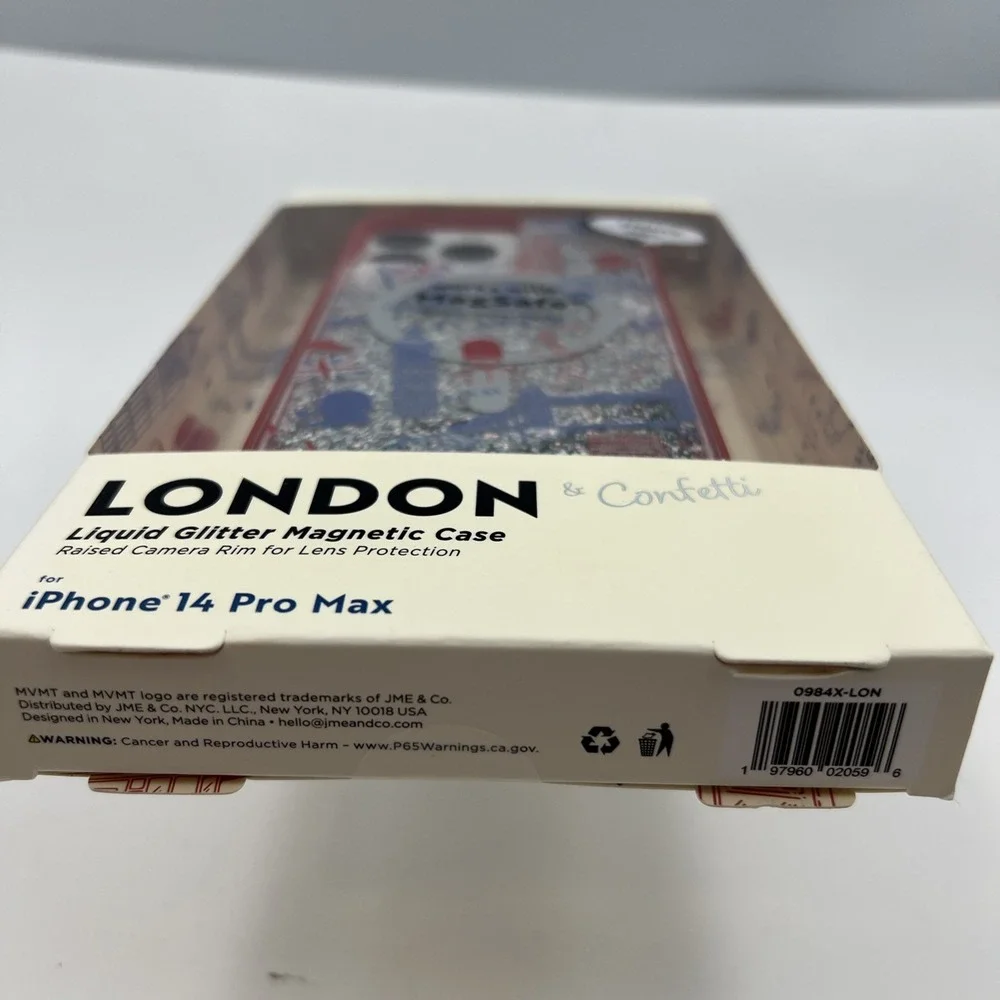 MVMT London & Confetti Liquid Glitter Magnetic Case Iphone 14 Pro Max NEW‎